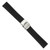 deBeer Black Silicone Rubber Watch Band BA222, BA222-20, View 2