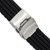 deBeer Black Silicone Rubber Watch Band BA224, BA224-22, View 4