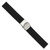 deBeer Black Silicone Rubber Watch Band BA225, BA225-20, View 2