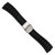 deBeer Black Oyster-Style Silicone Rubber Watch Band BA226, BA226-24, View 7