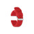 deBeer Red Silicone Rubber Watch Band BAW325, BAW325-20, BAW325-22, View 4