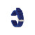deBeer Blue Silicone Rubber Watch Band BAW327, BAW327-20, BAW327-22, View 3