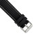 deBeer Black Silicone Rubber Watch Band BA398