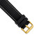 deBeer Black Silicone Rubber Watch Band BA398, BA398-22, View 2