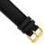 deBeer Black Silicone Rubber Watch Band BA399, BA399-22, View 11