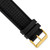 deBeer Black Silicone Rubber Watch Band BA399, BA399-24, View 15