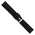 deBeer Black Silicone Rubber Watch Band BA399, BAW399-20, View 24