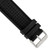 deBeer Black Silicone Rubber Watch Band BA399, BAW399-24, View 28