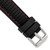 deBeer Black Silicone Rubber Watch Band BA401