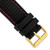 deBeer Black Silicone Rubber Watch Band BA401, BA401-22, View 11