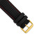 deBeer Black Silicone Rubber Watch Band BA401, BA401-24, View 15