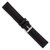 deBeer Black Silicone Rubber Watch Band BA401, BAW401-20, BAW401-22, View 24