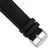 deBeer Black Silicone Rubber Watch Band BA401, BAW401-24, View 25