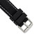 deBeer Black Silicone Rubber Watch Band BA404
