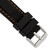 deBeer Black Silicone Rubber Watch Band BA406