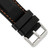 deBeer Black Silicone Rubber Watch Band BA406, BA406-24, View 10