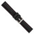 deBeer Black Silicone Rubber Watch Band BA407, BA407-20, View 4
