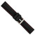 deBeer Black Silicone Rubber Watch Band BA407, BA407-22, View 8