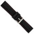 deBeer Black Silicone Rubber Watch Band BA407, BA407-24, View 12