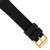 deBeer Black Silicone Rubber Watch Band BA408, BA408-18, View 2
