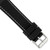 deBeer Black Silicone Rubber Watch Band BA409