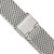 deBeer Silver-Tone Mesh Stainless Steel Watch Band BA416