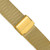 deBeer Gold-Tone Fine Mesh Stainless Steel Watch Band BAY578