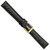 deBeer Black Ostrich-Grain Leather Watch Band BA85, BA85-16, View 12