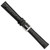 deBeer Black Ostrich-Grain Leather Watch Band BA85, BAW85-14, View 32