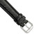 deBeer Black Ostrich-Grain Leather Watch Band BA85, BAW85-16, View 33