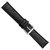 deBeer Black Ostrich-Grain Leather Watch Band BA85, BAW85-20, View 44