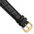 deBeer Black Matte Wild Alligator-Grain Leather Watch Band BA87, BA87-18, View 14