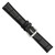 deBeer Black Matte Wild Alligator-Grain Leather Watch Band BA87, BAW87-18, View 38
