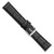 deBeer Black Matte Wild Alligator-Grain Leather Watch Band BA87, BAW87-20, View 44
