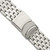 deBeer Silver-Tone Stainless Steel Watch Band LM181