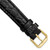 deBeer Black Alligator-Grain Leather Watch Band BA22, BA22-16, View 19