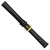 deBeer Black Alligator-Grain Leather Watch Band BA22, BA22EL-16, View 48