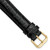 deBeer Black Alligator-Grain Leather Watch Band BA22, BA22EL-18, View 50