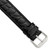 deBeer Black Alligator-Grain Leather Watch Band BA22, BA22ELW-19, View 69