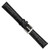 deBeer Black Alligator-Grain Leather Watch Band BA22, BA22W-16, View 138