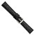 deBeer Black Alligator-Grain Leather Watch Band BA22, BA22W-18, View 144