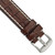 deBeer Brown Matte Alligator-Grain Leather Watch Band BAW324
