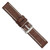 deBeer Brown Matte Alligator-Grain Leather Watch Band BAW324, BAW324-22, View 8