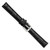 deBeer Black Chronograph Crocodile-Grain Leather Watch Band BA100, BA100-14, View 8