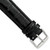 deBeer Black Chronograph Crocodile-Grain Leather Watch Band BA100, BA100-20, BA100L-20, View 26