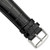 deBeer Black Chronograph Crocodile-Grain Leather Watch Band BA100, BA100-24, View 34