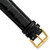 deBeer Black Chronograph Crocodile-Grain Leather Watch Band BA100, BAY100-20, View 74