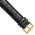 deBeer Black Chronograph Crocodile-Grain Leather Watch Band BA100, BAY100L-16, BAY100L-18, View 89