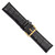 deBeer Black Chronograph Crocodile-Grain Leather Watch Band BA100, BAY100L-26, BAY100L-28, View 97