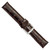 deBeer Brown Chronograph Crocodile-Grain Leather Watch Band BA102, BA102-19, View 25